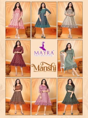 Maira   Mansi   Capsul Foil Print With Manual Handwork Kurti