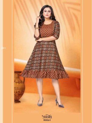Maira   Mansi   Capsul Foil Print With Manual Handwork Kurti