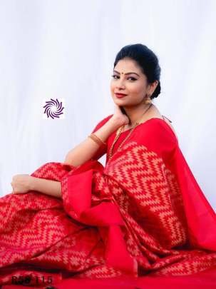 Fancy Maroon Soft Lichi Silk Banarasi Saree