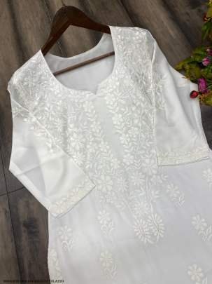 Maslin Cotton Chikankari Kuri Palazzo set
