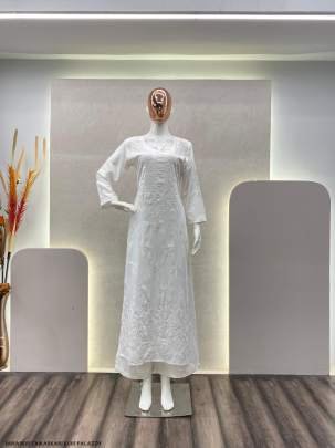 Maslin Cotton Chikankari Kuri Palazzo set