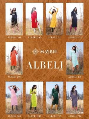 Mayree Brand Albeli Vol 2 Attractive Rayon Designer Kurtis