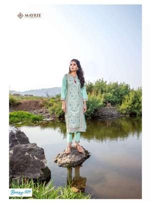 Mayree Brand Breezy Fancy Long Rayon Straight Kurti