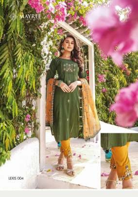 Mayree Brand Trendy Style Rayon Kurtis Set