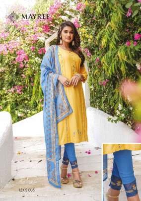 Mayree Brand Trendy Style Rayon Kurtis Set