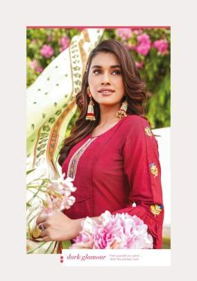 Mayree Brand Trendy Style Rayon Kurtis Set