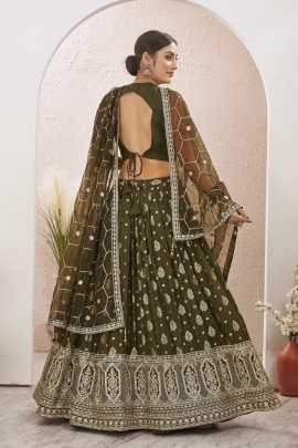 Mehendi Special Embroidered Readymade Lehenga Choli