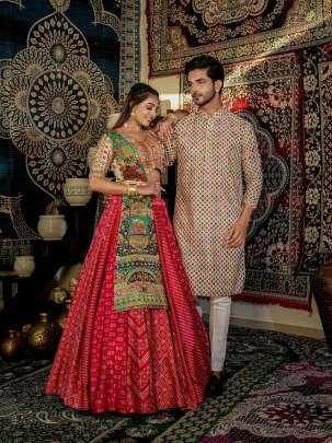 Mens Wear Multi Color Pure Maslin Kurta pajama Set