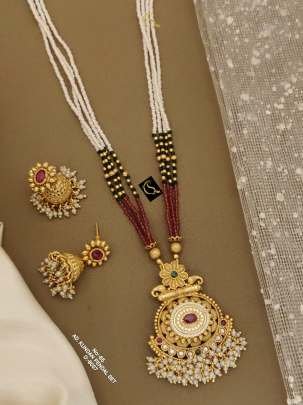 Moti Mala And Kundan New Traditional Design Beaded Pearl With A Gold Plating