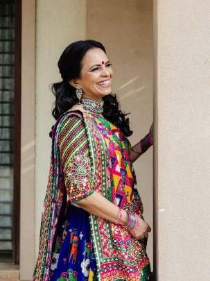 Multi Color Muslin Cotton Lehenga Choli With Mirror Work
