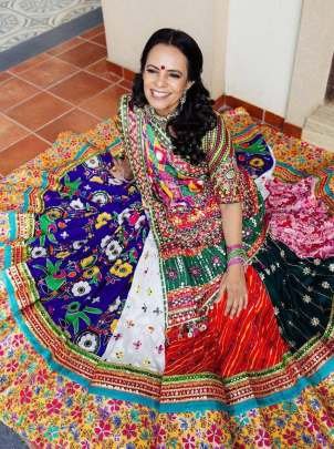 Multi Color Muslin Cotton Lehenga Choli With Mirror Work