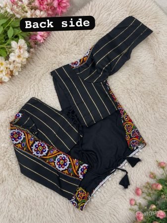 Multy Color Muslin Cotton 6 Meter Flair Navratri Choli With Stitched Blouse