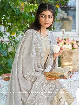 Mumtaz Arts Presents Suhane Pal lawn Digital Printed Ready Made Suit