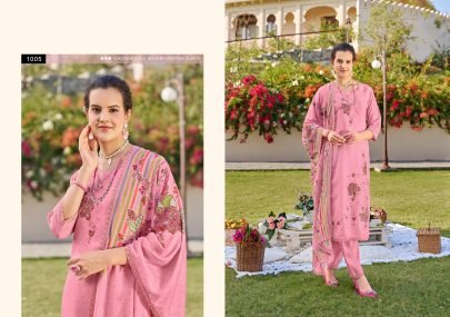 Muslin Cotton Kurti Bottom Set Digital Applique Catalog From Isavasyam Corporation