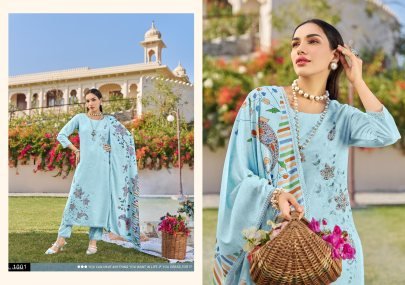 Muslin Cotton Kurti Bottom Set Digital Applique Catalog From Isavasyam Corporation