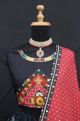 Muslin Cotton Navratri Special Semi Stitched Lehenga Choli