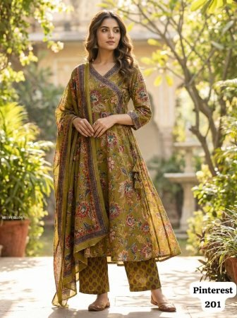 Mustard Yellow Rayon Printed Kurti Pant Set With Dupatta 