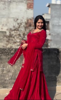 Natural Crepe Silk Lehenga Set Handwork  Zari   Sequin Embroidery with Net Dupatta