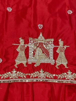 Natural Crepe Silk Lehenga Set Handwork  Zari   Sequin Embroidery with Net Dupatta