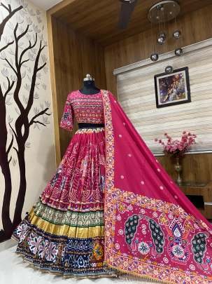 Navratri Heavy Muslin Cotton Digital Printed Lehenga Choli
