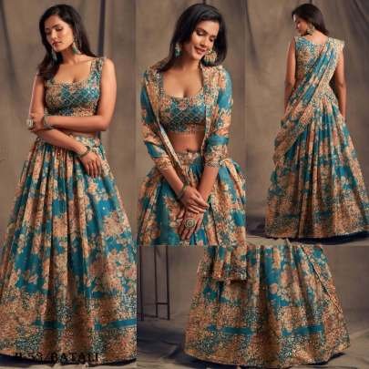 Organza Batali Lehenga Choli With Dupatta