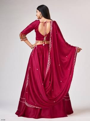 Navratri Silk Rani Lehenga Choli With Gamthi Work