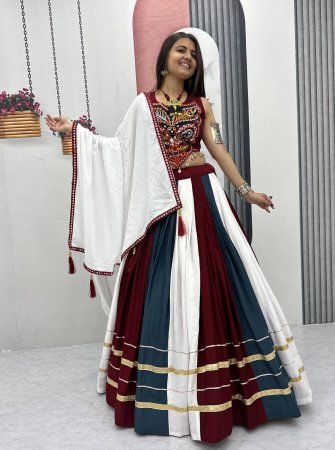 Navratri Special 6 Meter Flair Cotton Lehenga