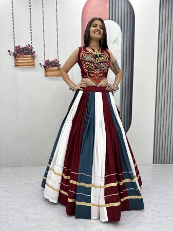 Navratri Special 6 Meter Flair Cotton Lehenga