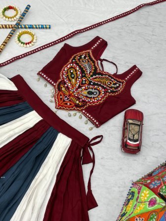 Navratri Special 6 Meter Flair Cotton Lehenga