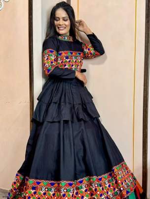 Navratri Special Digital Printed Kediyu Lehenga With Dupatta