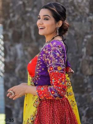 Navratri Special Digital Printed Multi Colour Chaniya Choli