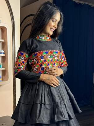 Navratri Special Digital Printed Kediyu Lehenga With Dupatta