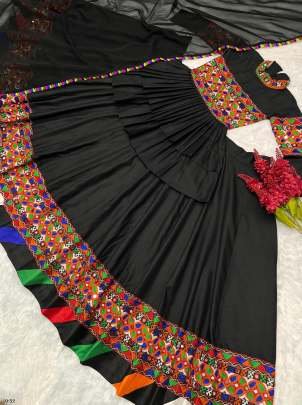 Navratri Special Digital Printed Kediyu Lehenga With Dupatta