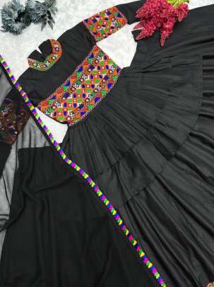 Navratri Special Digital Printed Kediyu Lehenga With Dupatta