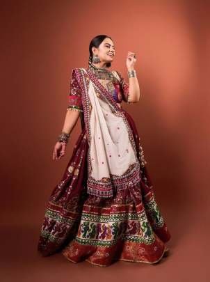 Navratri  Special Muslin Cotton Chaniya Choli 