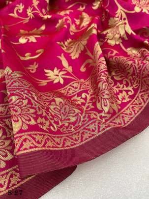 New Arrival Banarasi Soft Silk Pink Saree