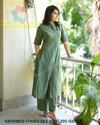 New Arrival bowling green Plain Cord set collection