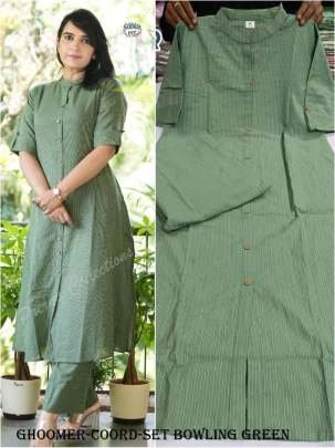 New Arrival bowling green Plain Cord set collection
