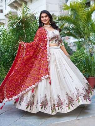 New Arrival Heavy Peacock Embroidery Sequence Work Lehenga Choli