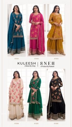 New Arrival Kuleesh Sneh Embroidery Ready Made Suit From Fab Funda