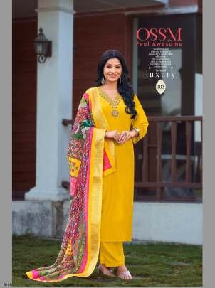 New Arrival NOORIE Vol 03 Roman Silk Kurti Pant Dupatta Set