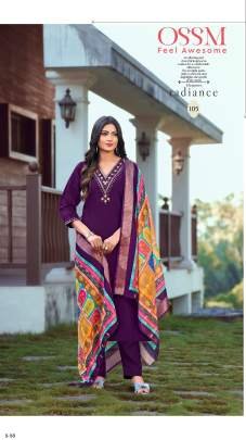 New Arrival NOORIE Vol 03 Roman Silk Kurti Pant Dupatta Set