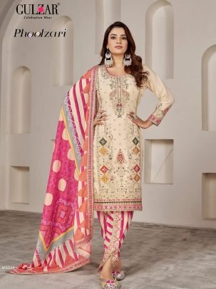 New Arrival Phoolzari By Gulzar Embroidery Ready Made Suit