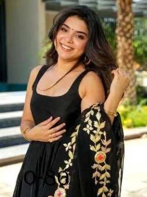 New Black Chinnon Suit Set Paired With Chinnon Dupatta