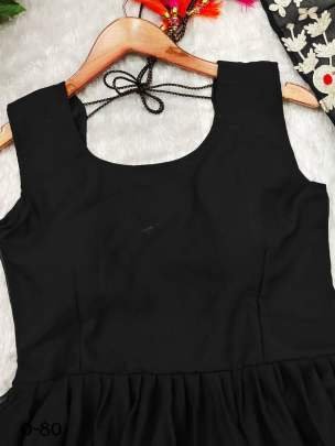 New Black Chinnon Suit Set Paired With Chinnon Dupatta