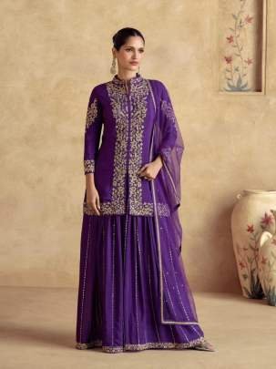 New Collection Aashirwad Creation Chinon Silk Lehenga Suit