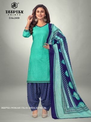 New Collection Cotton Printed Deeptex Pichkari Vol 24 Dress Material