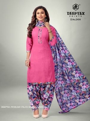 New Collection Cotton Printed Deeptex Pichkari Vol 24 Dress Material