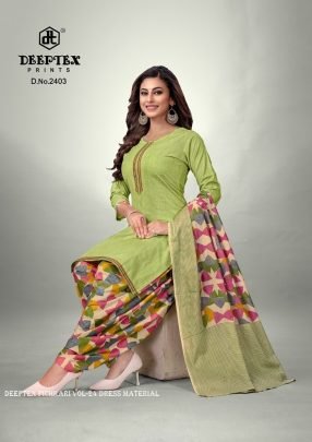 New Collection Cotton Printed Deeptex Pichkari Vol 24 Dress Material
