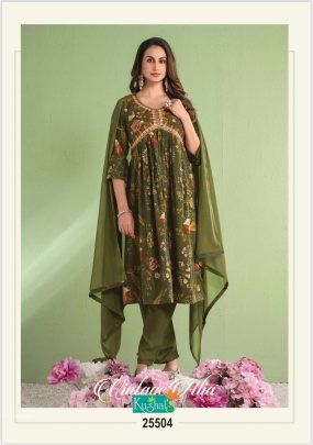 New Collection VINTAGE ALIA Chanderi Naira Cut Suit From Fab Funda